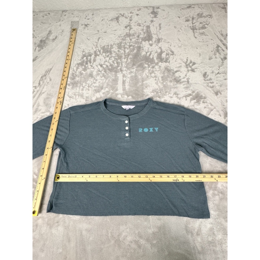 Roxy Long Sleeve Vintage Blue‎ Shirt Size Large